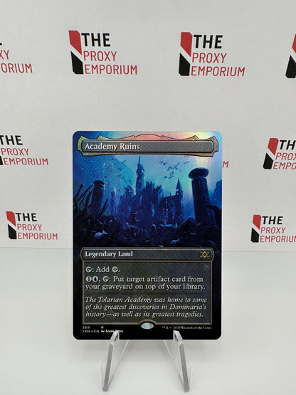 Academy Ruins (FOIL, Borderless) - Double Masters - Magic The Gathering Card