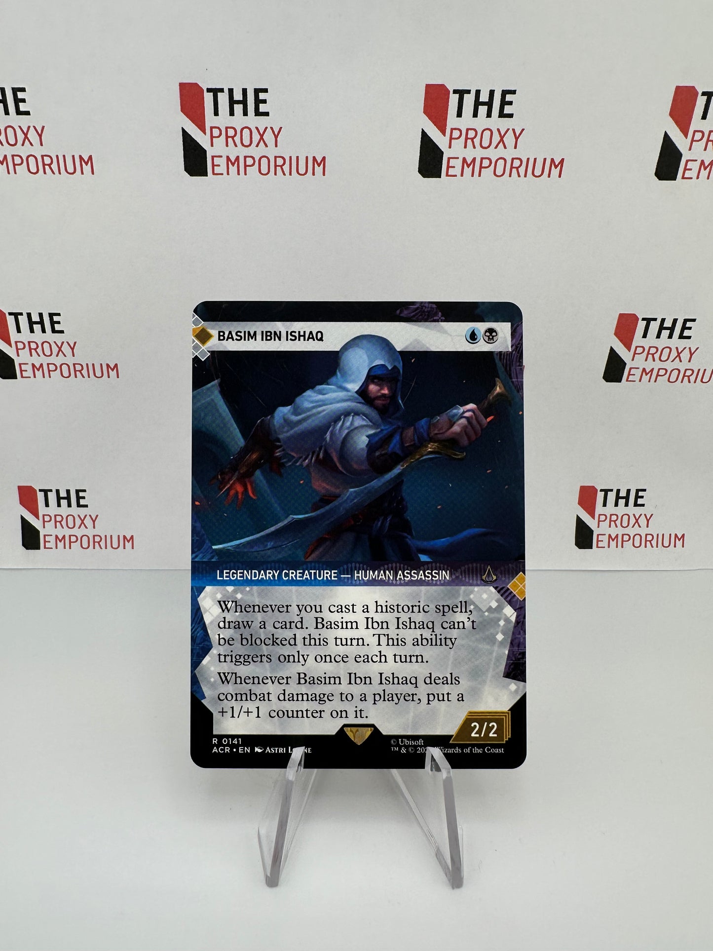 Basim Ibn Ishaq (Borderless) - Assassin's Creed - Magic The Gathering Card