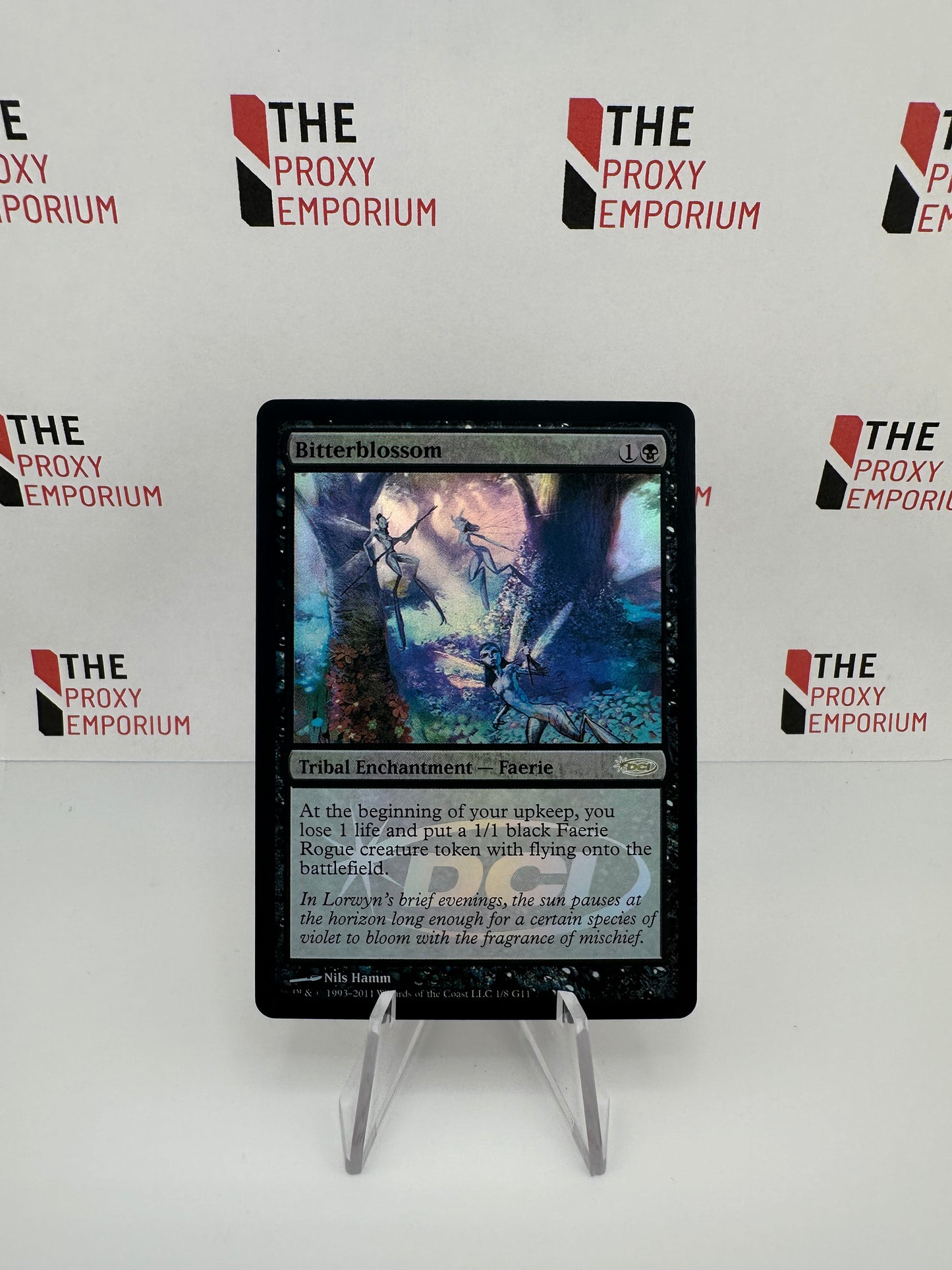 Bitterblossom (FOIL) - Judge Gift Cards 2011 - Magic The Gathering Card