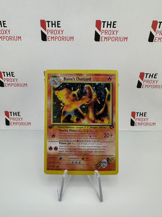 Blaine's Charizard (HOLO, 1st Edition) - Gym Challenge - Pokemon Card