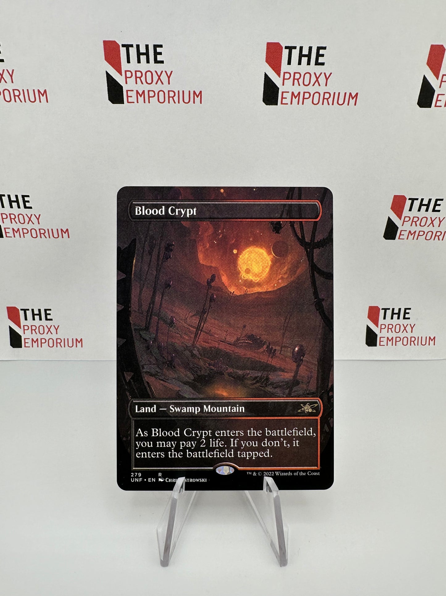 Blood Crypt (Borderless) - Unfinity - Magic The Gathering Card