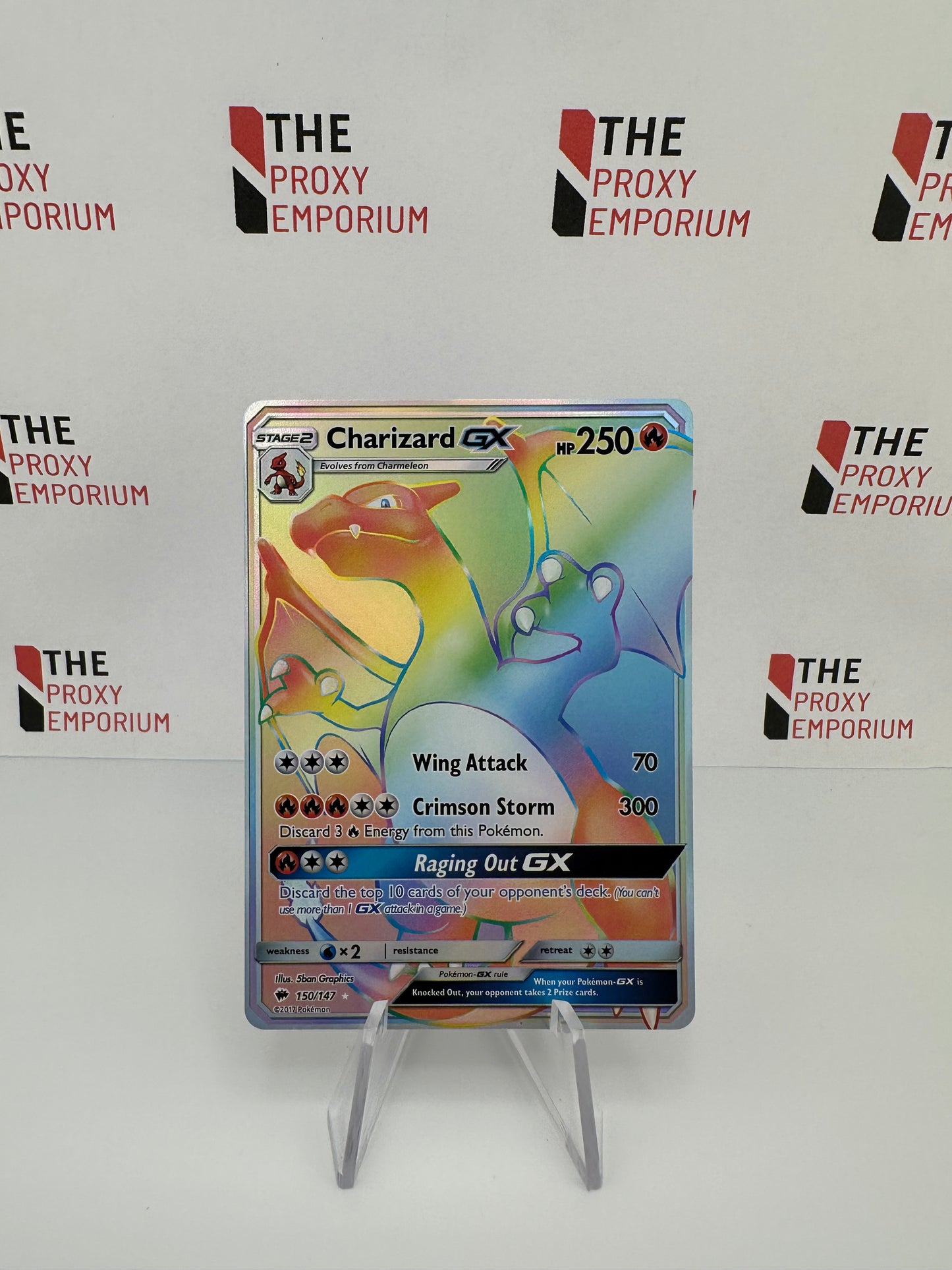 Charizard GX 150/147 (FOIL) - Sun & Moon - Burning Shadows - Pokemon Card