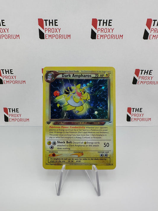 Dark Ampharos (HOLO, 1st Edition) - Neo Destiny - Pokemon Card