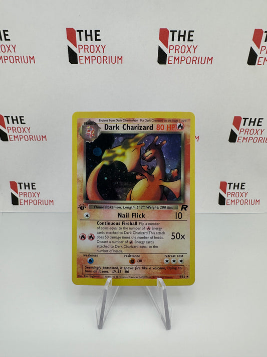 Dark Charizard (HOLO, 1st Edition) - Team Rocket - Pokemon Card