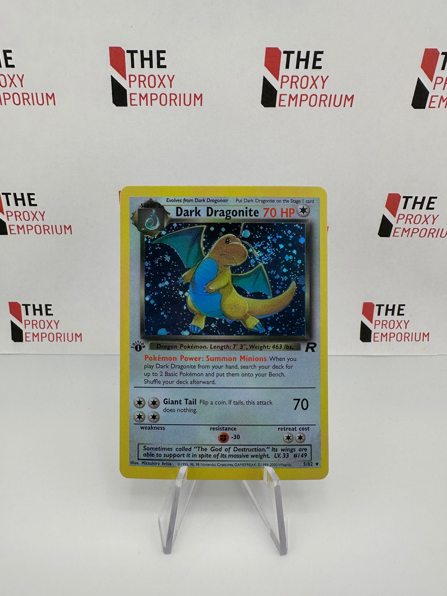 Dark Dragonite (HOLO, 1st Edition) - Team Rocket - Pokemon Card