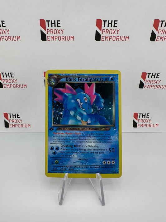 Dark Feraligatr (HOLO, 1st Edition) - Neo Destiny - Pokemon Card