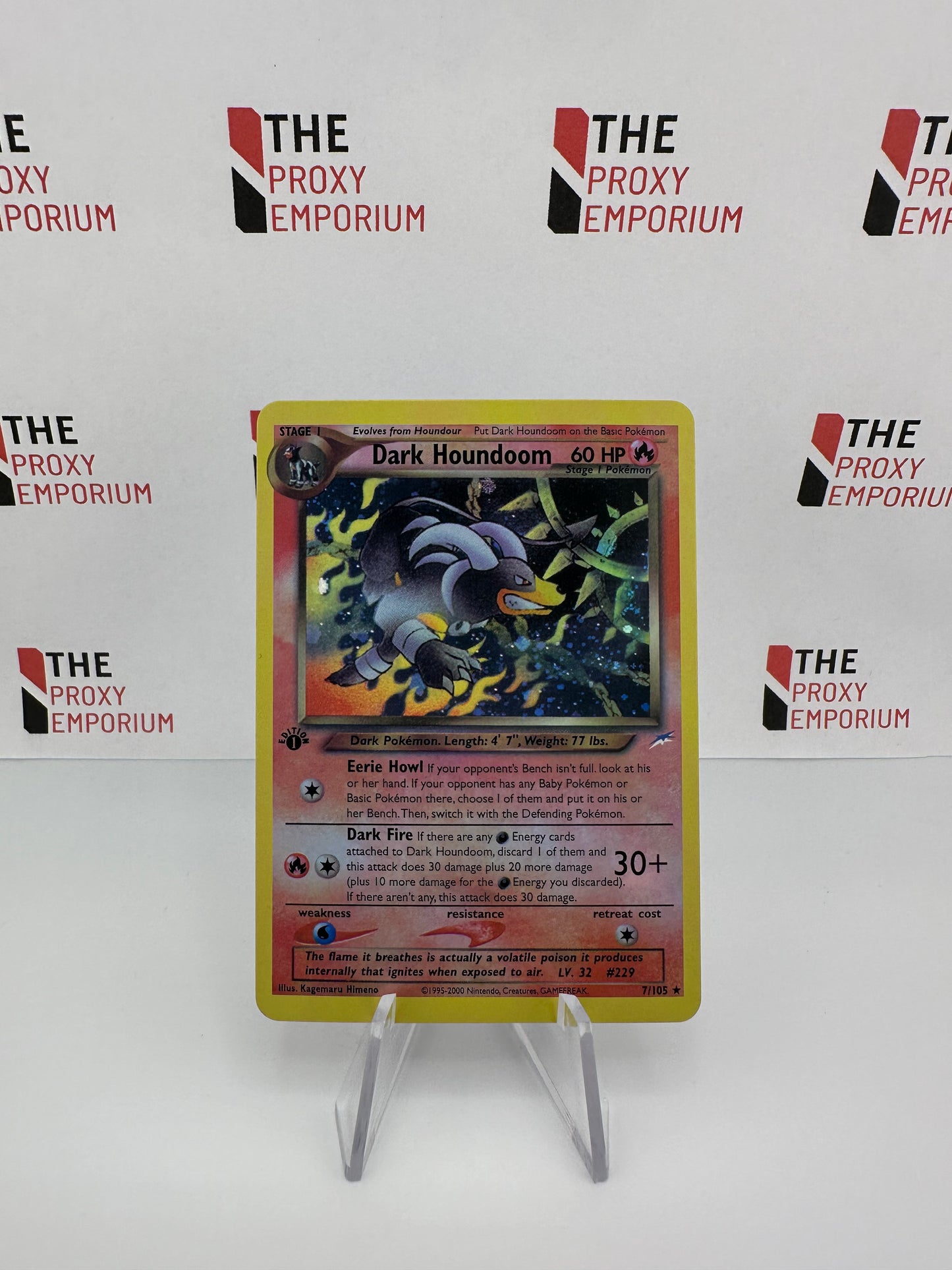 Dark Houndoom (HOLO, 1st Edition) - Neo Destiny - Pokemon Card