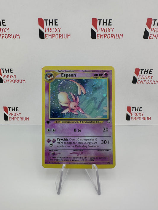 Espeon (HOLO, 1st Edition) - Neo Discovery - Pokemon Card