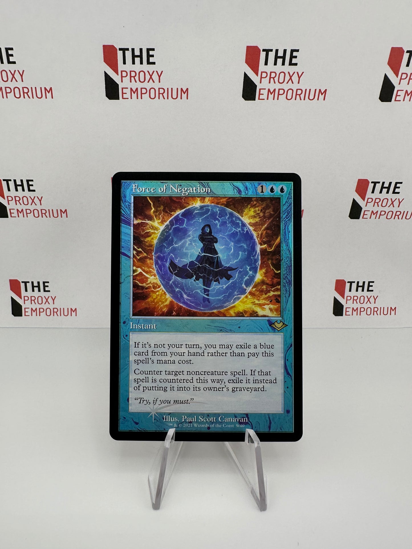 Force of Negation (FOIL) - Modern Horizons 1 Timeshifts - Magic The Gathering Card