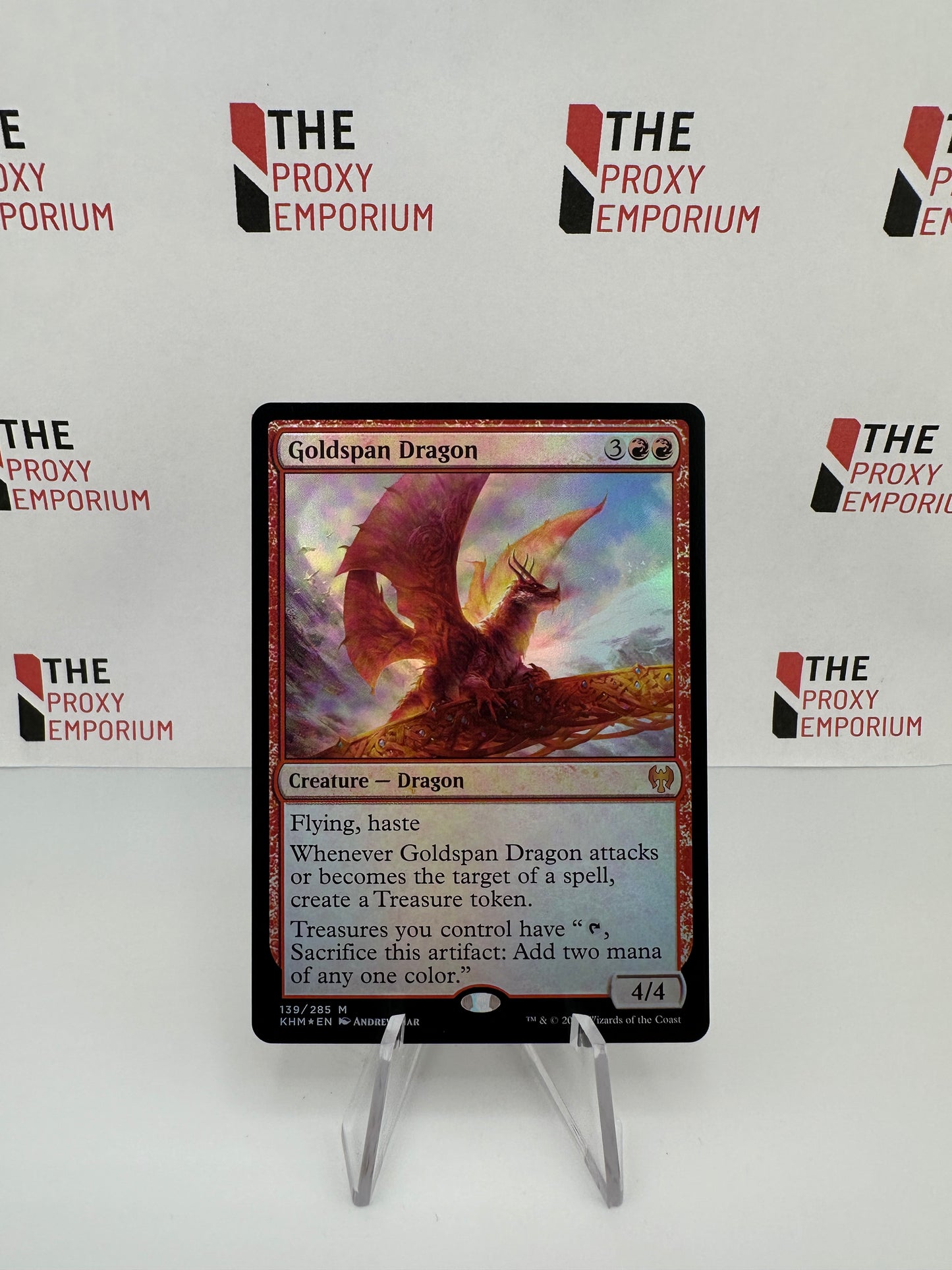 Goldspan Dragon (FOIL) - Kaldheim - Magic The Gathering Card