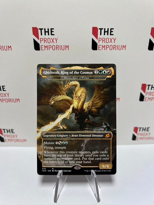 Ghidorah, King of the Cosmos (FOIL, Borderless) - Ikoria Lair of the Behemoths - Magic The Gathering Card