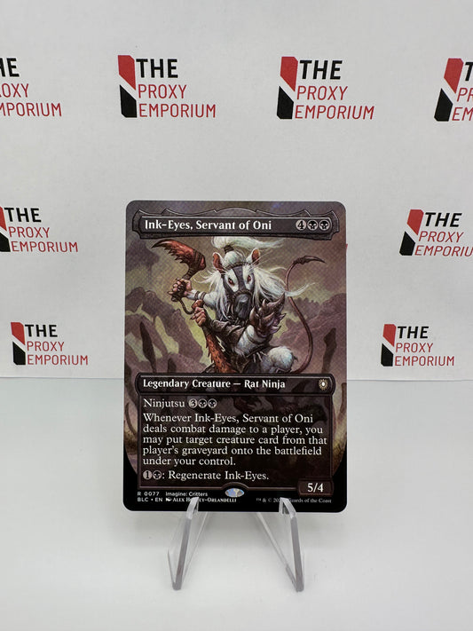 Ink-Eyes, Servant of Oni (Borderless) - Bloomburrow Commander - Magic The Gathering Card