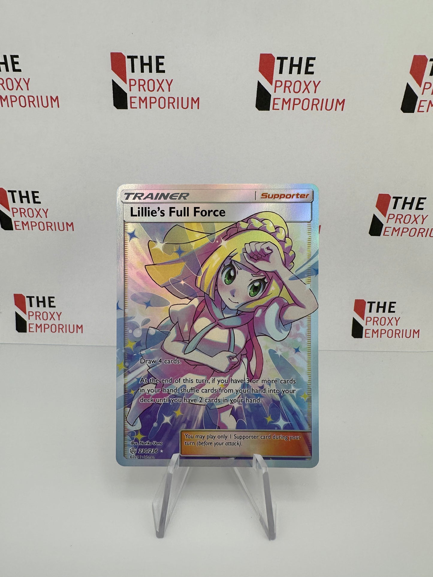 Lillie's Full Force Trainer 230/236 (FOIL) - Sun & Moon - Cosmic Eclipse - Pokemon Card