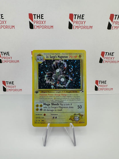 Lt. Surge's Magneton (HOLO, 1st Edition) - Gym Heroes - Pokemon Card