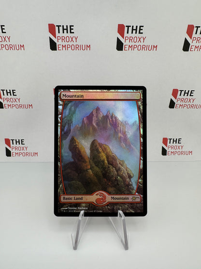 Mountain 4/5 Judge (FOIL) - Secret Lair Drop - Magic The Gathering Card