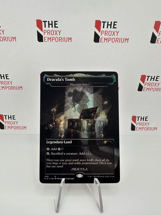 Dracula's Tomb (Phyrexian Tower) (FOIL, Borderless) - Secret Lair Drop - Magic The Gathering Card