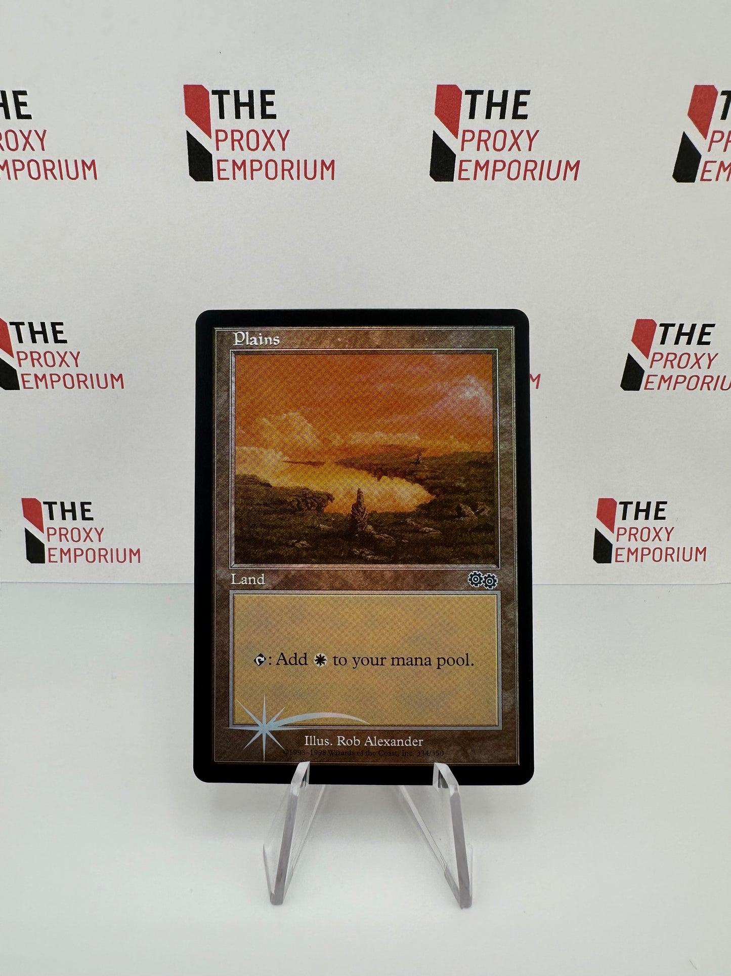 Plains (FOIL) - Urza's Saga - Magic The Gathering Card