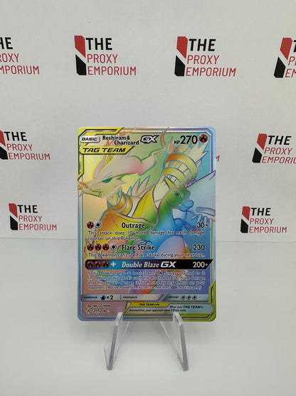 Reshiram & Charizard GX 217/214 (FOIL) - Sun & Moon - Unbroken Bonds - Pokemon Card