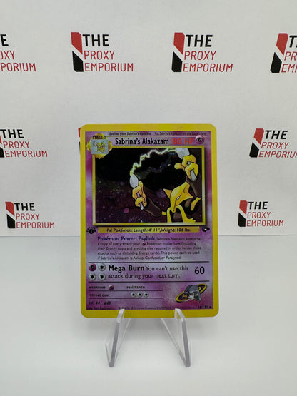 Sabrina's Alakazam (HOLO, 1st Edition) - Gym Challenge - Pokemon Card