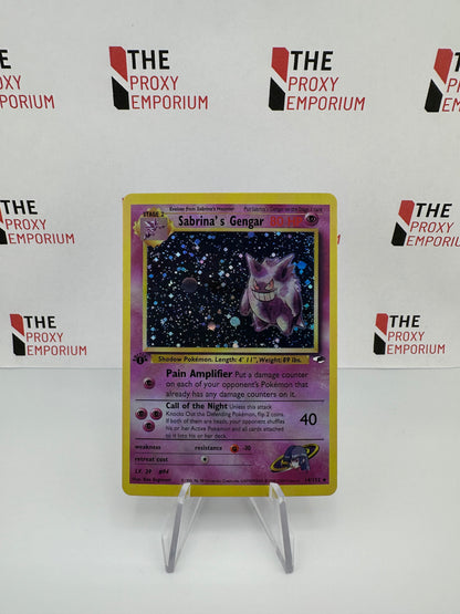 Sabrina's Gengar (HOLO, 1st Edition) - Gym Heroes - Pokemon Card