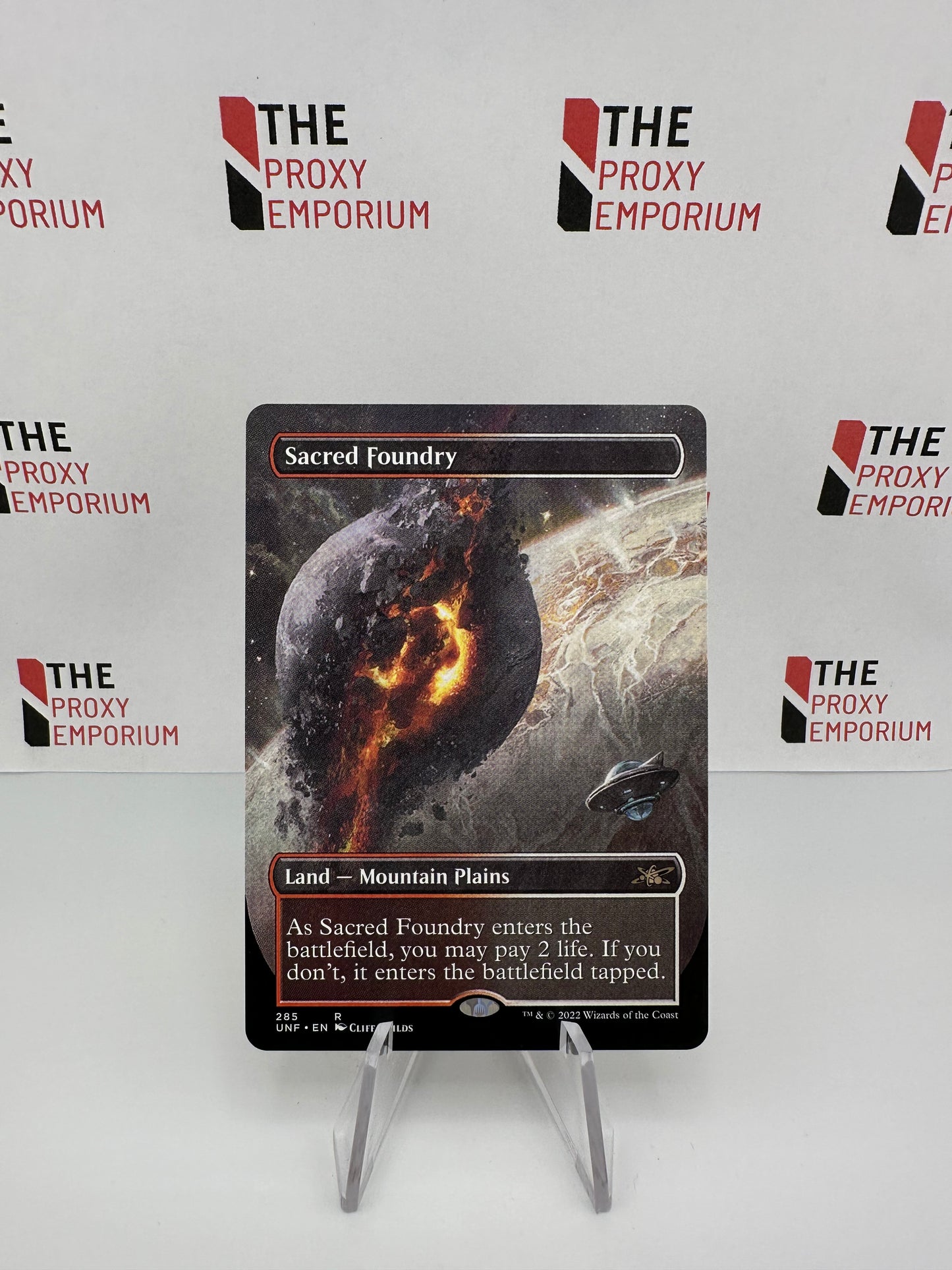 Sacred Foundry (Borderless) - Unfinity - Magic The Gathering Card