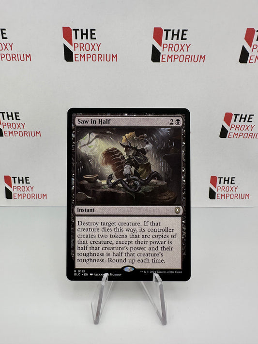 Saw in Half - Bloomburrow Commander - Magic The Gathering Card