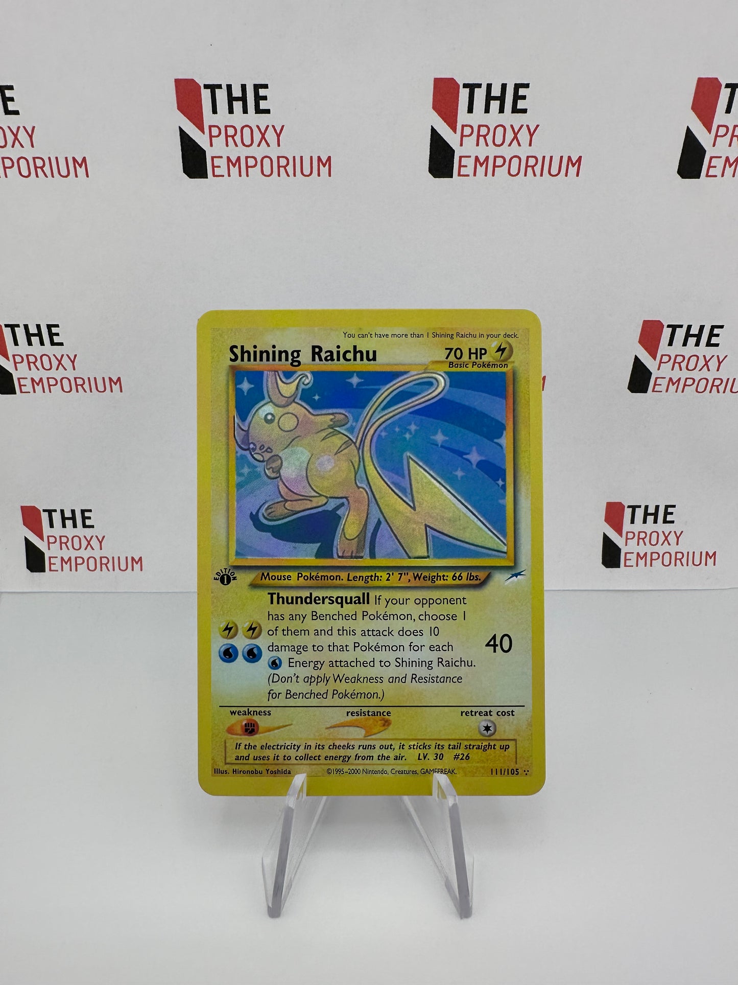 Shining Raichu (HOLO, 1st Edition) - Neo Destiny - Pokemon Card