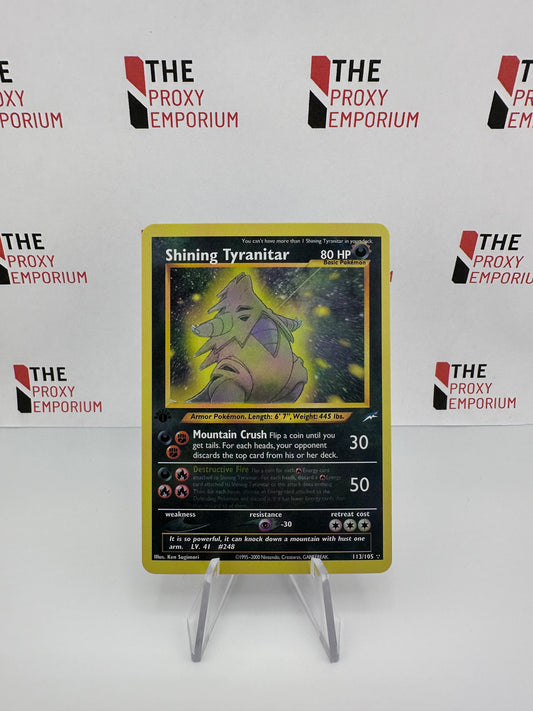 Shining Tyranitar (HOLO, 1st Edition) - Neo Destiny - Pokemon Card