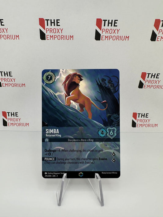 Simba Returned King (FOIL, Enchanted) - The First Chapter - Disney Lorcana Card