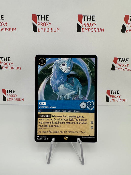 Sisu Divine Water Dragon - Rise Of The Floodborn - Disney Lorcana Card