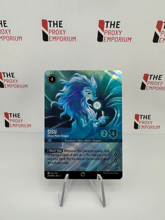 Sisu Divine Water Dragon (FOIL, Enchanted) - Rise Of The Floodborn - Disney Lorcana Card