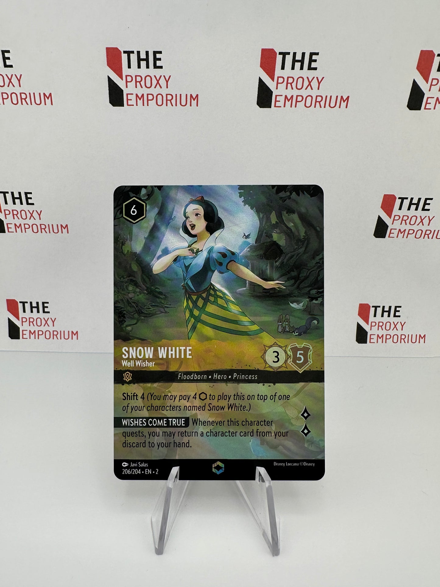 Snow White Well Wisher (FOIL, Enchanted) - Rise Of The Floodborn - Disney Lorcana Card