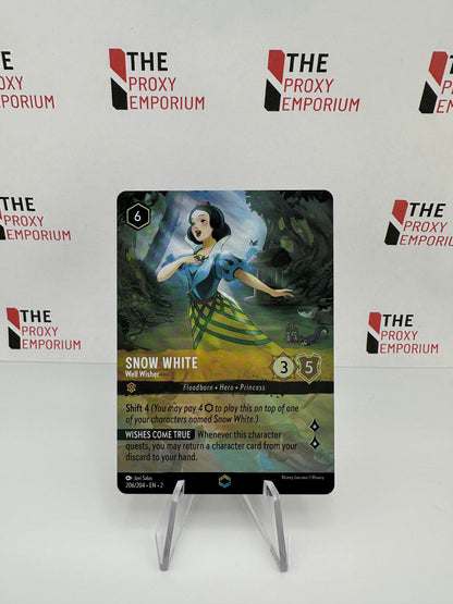 Snow White Well Wisher (FOIL, Enchanted) - Rise Of The Floodborn - Disney Lorcana Card