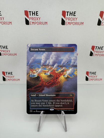 Steam Vents (Borderless) - Unfinity - Magic The Gathering Card