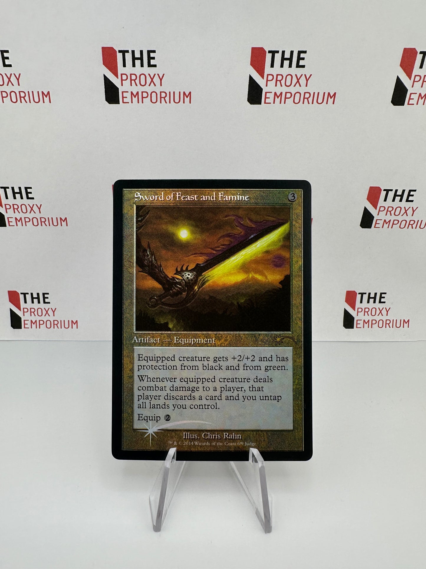 Sword of Feast and Famine (FOIL) - Judge Gift Cards 2014 - Magic The Gathering Card