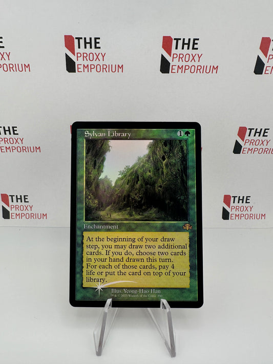 Sylvan Library (FOIL) - Dominaria Remastered - Magic The Gathering Card