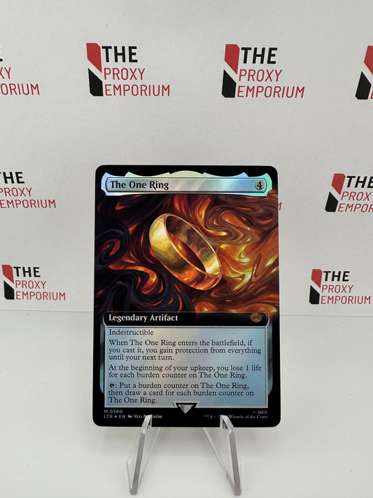 The One Ring (FOIL, Borderless, 0380) - The Lord of the Rings Tales of Middle Earth - Magic The Gathering Card