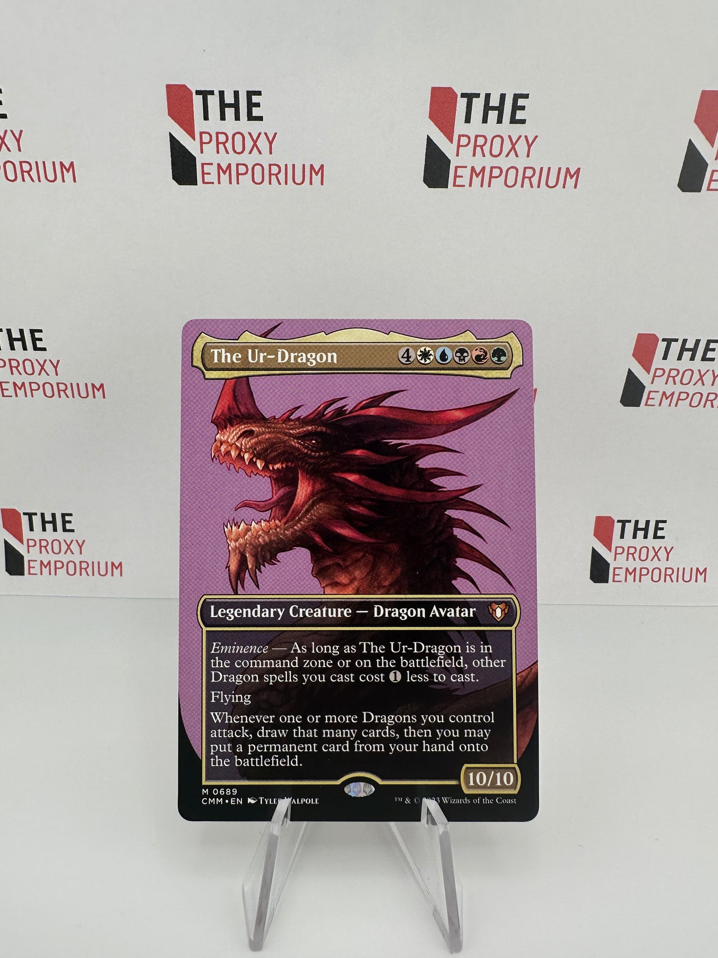 The Ur-Dragon (Borderless) - Commander Masters - Magic The Gathering Card