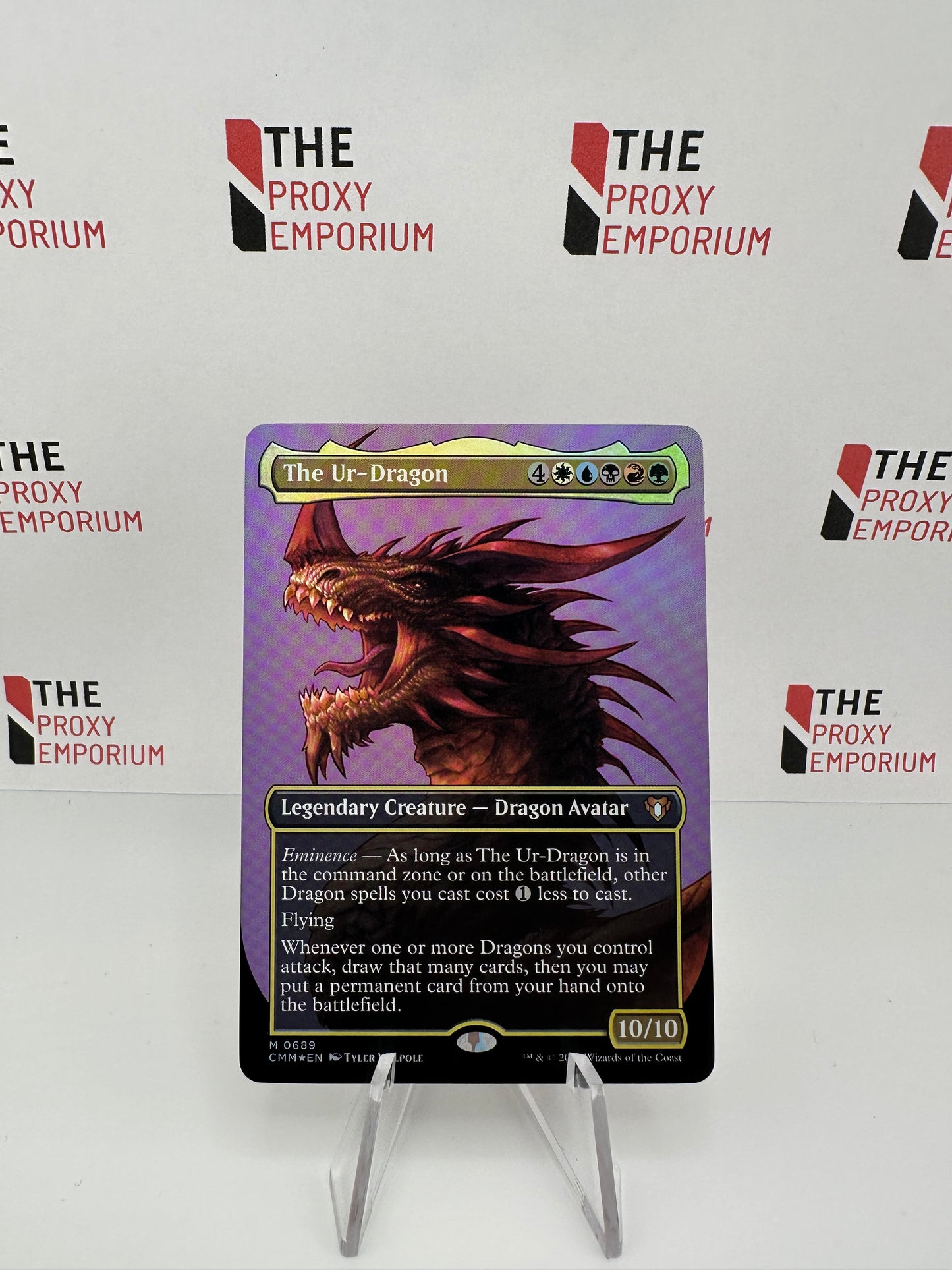 The Ur-Dragon (FOIL, Borderless) Commander Masters - Magic The Gathering Card