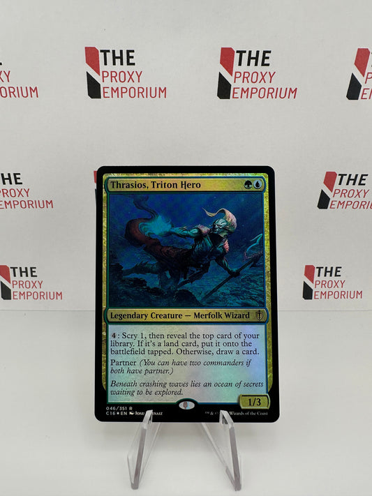 Thrasios, Triton Hero (FOIL) - Commander 2016 - Magic The Gathering Card