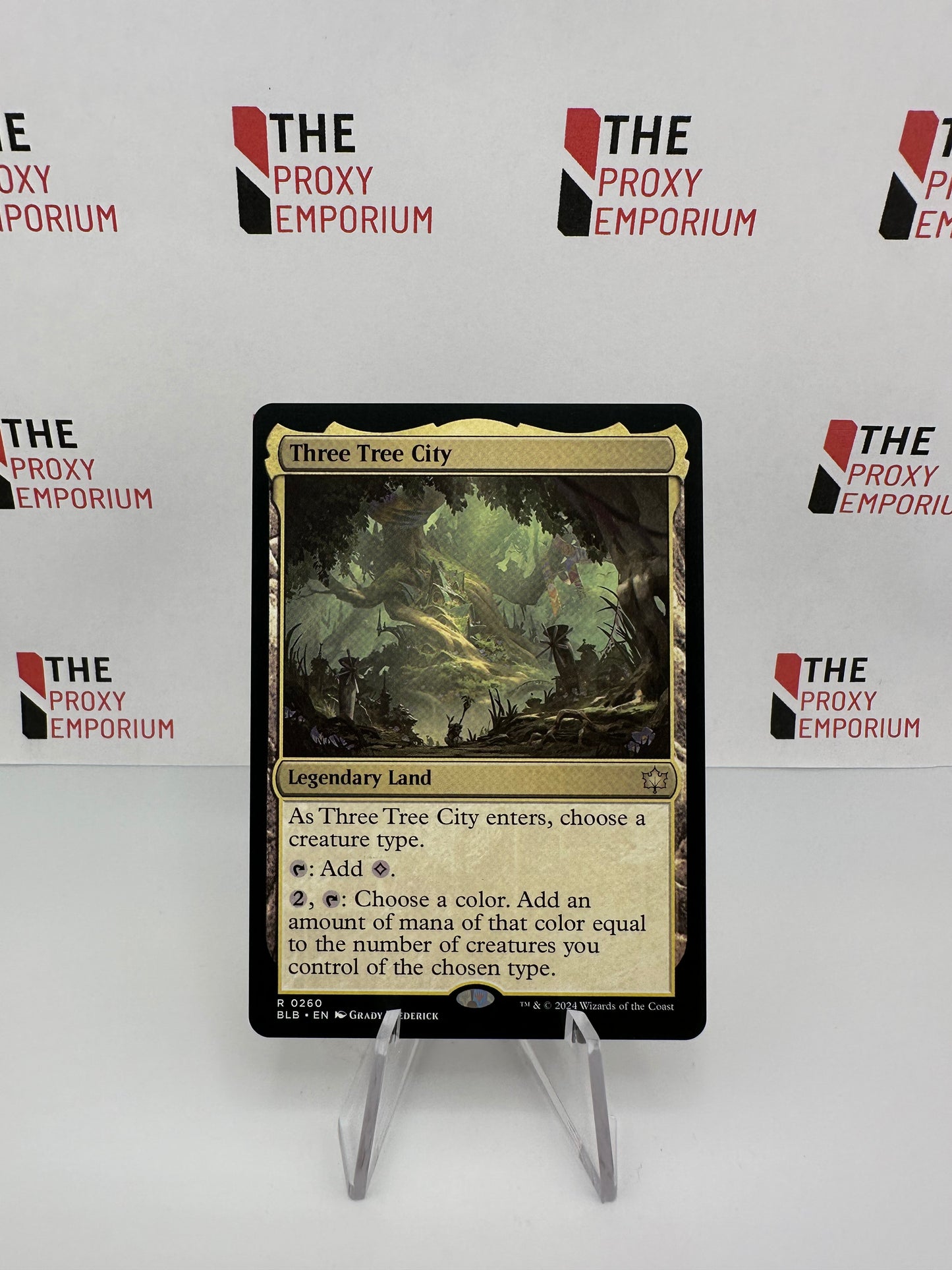 Three Tree City (0260) - Bloomburrow - Magic The Gathering Card