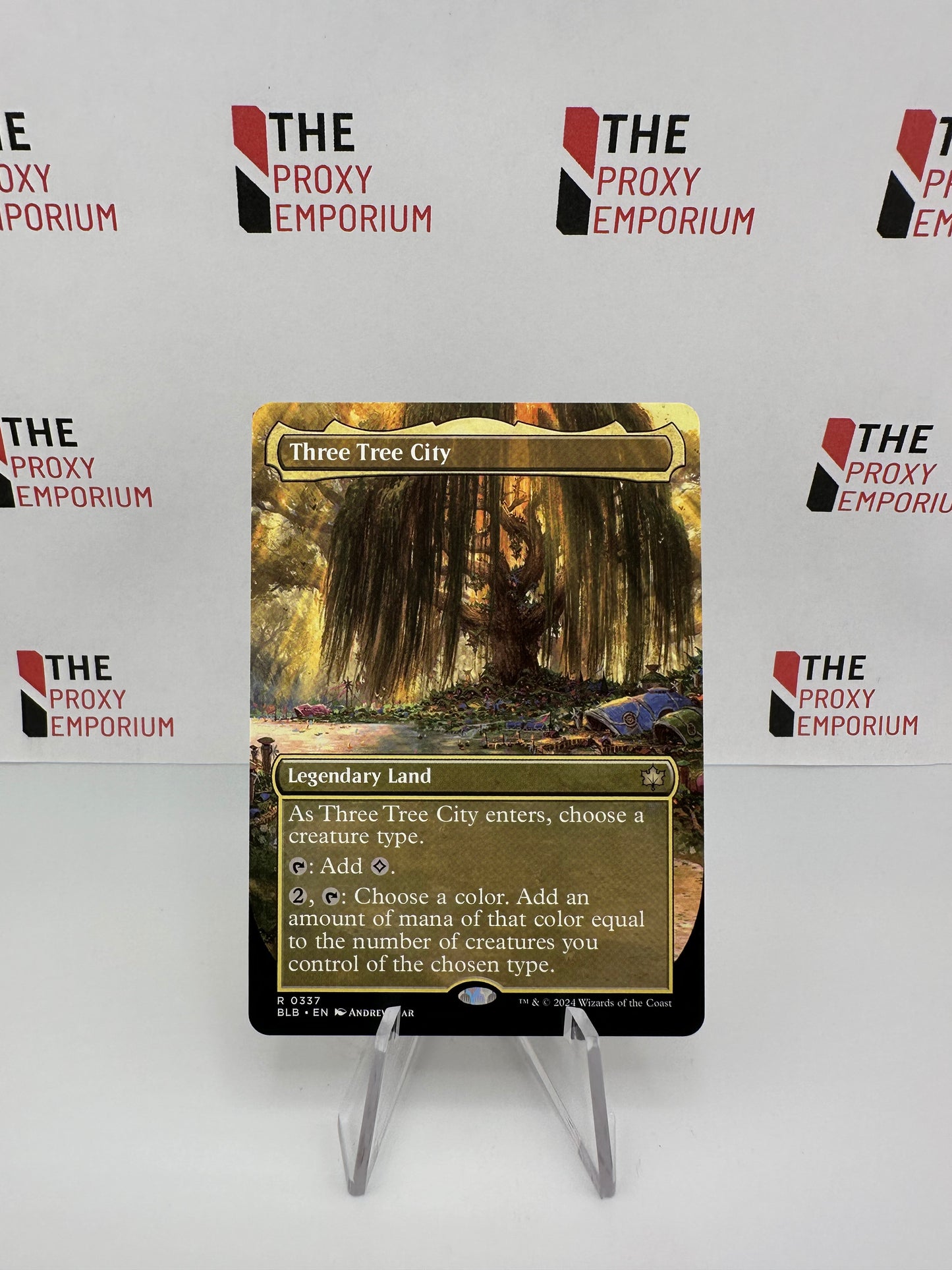 Three Tree City (0337) - Bloomburrow - Magic The Gathering Card