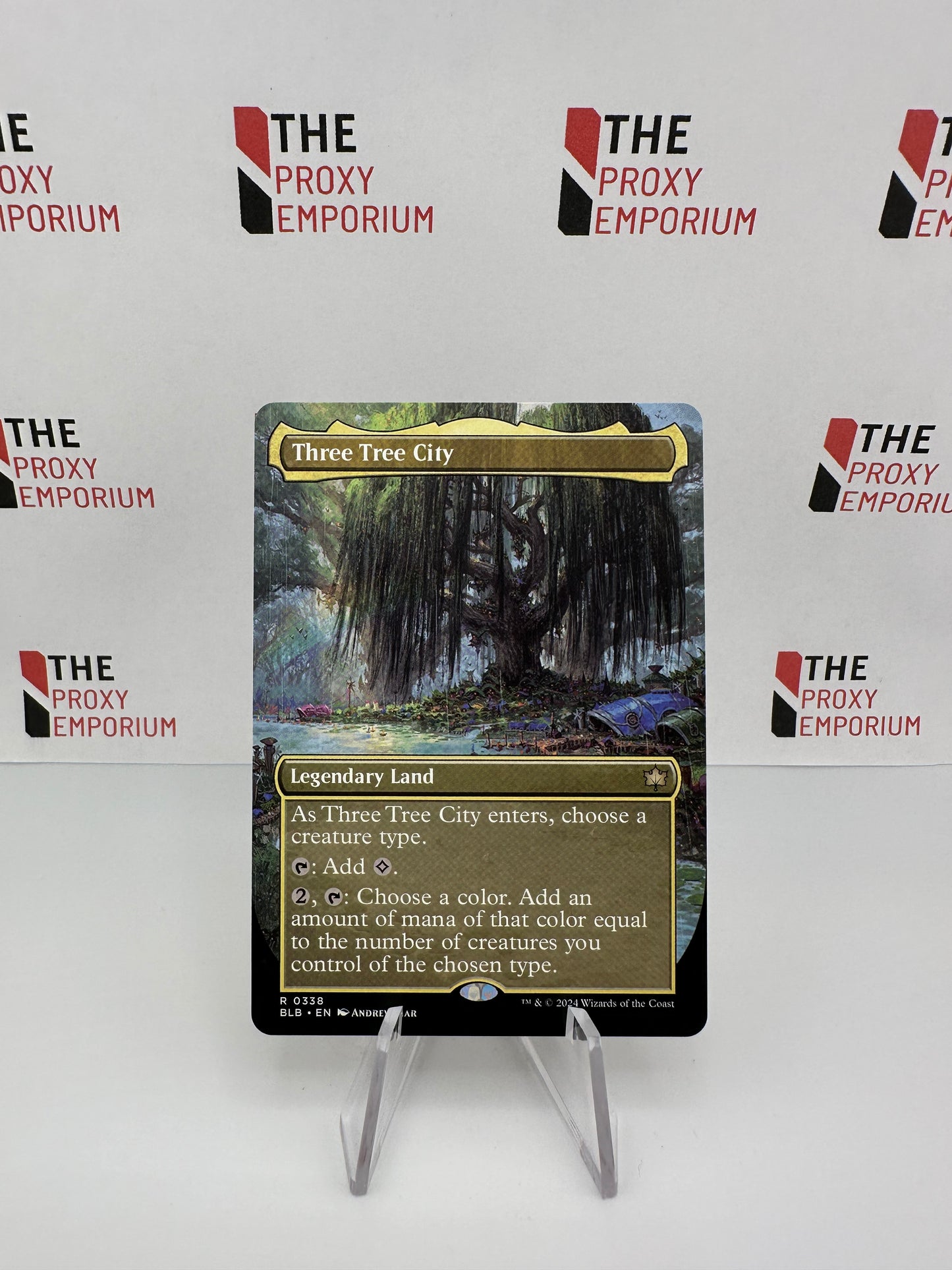 Three Tree City (0338) - Bloomburrow - Magic The Gathering Card