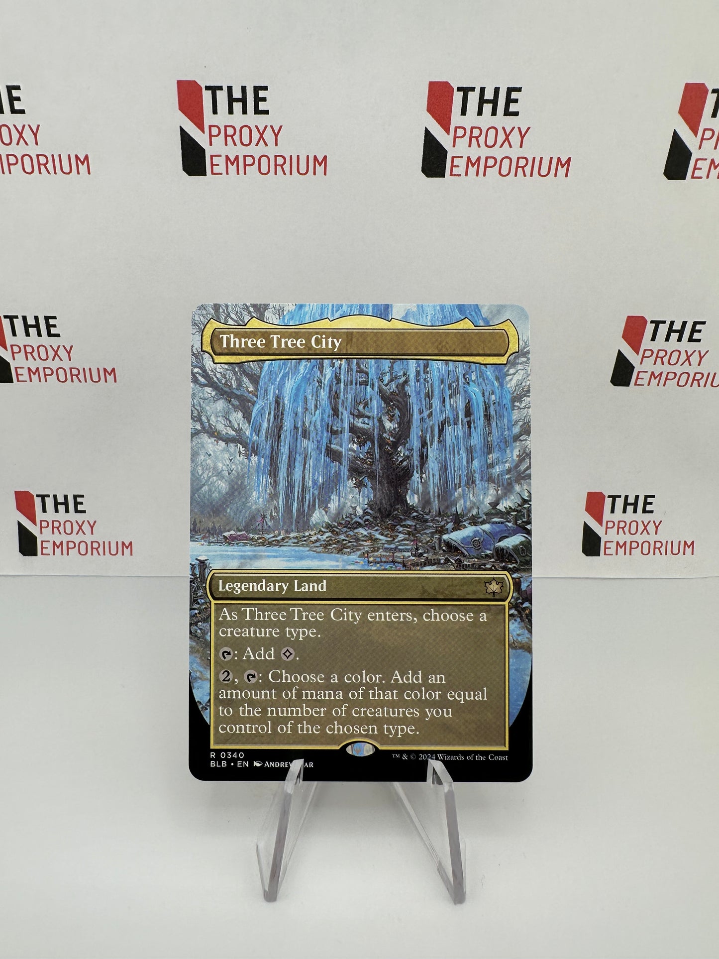 Three Tree City (0340) - Bloomburrow - Magic The Gathering Card