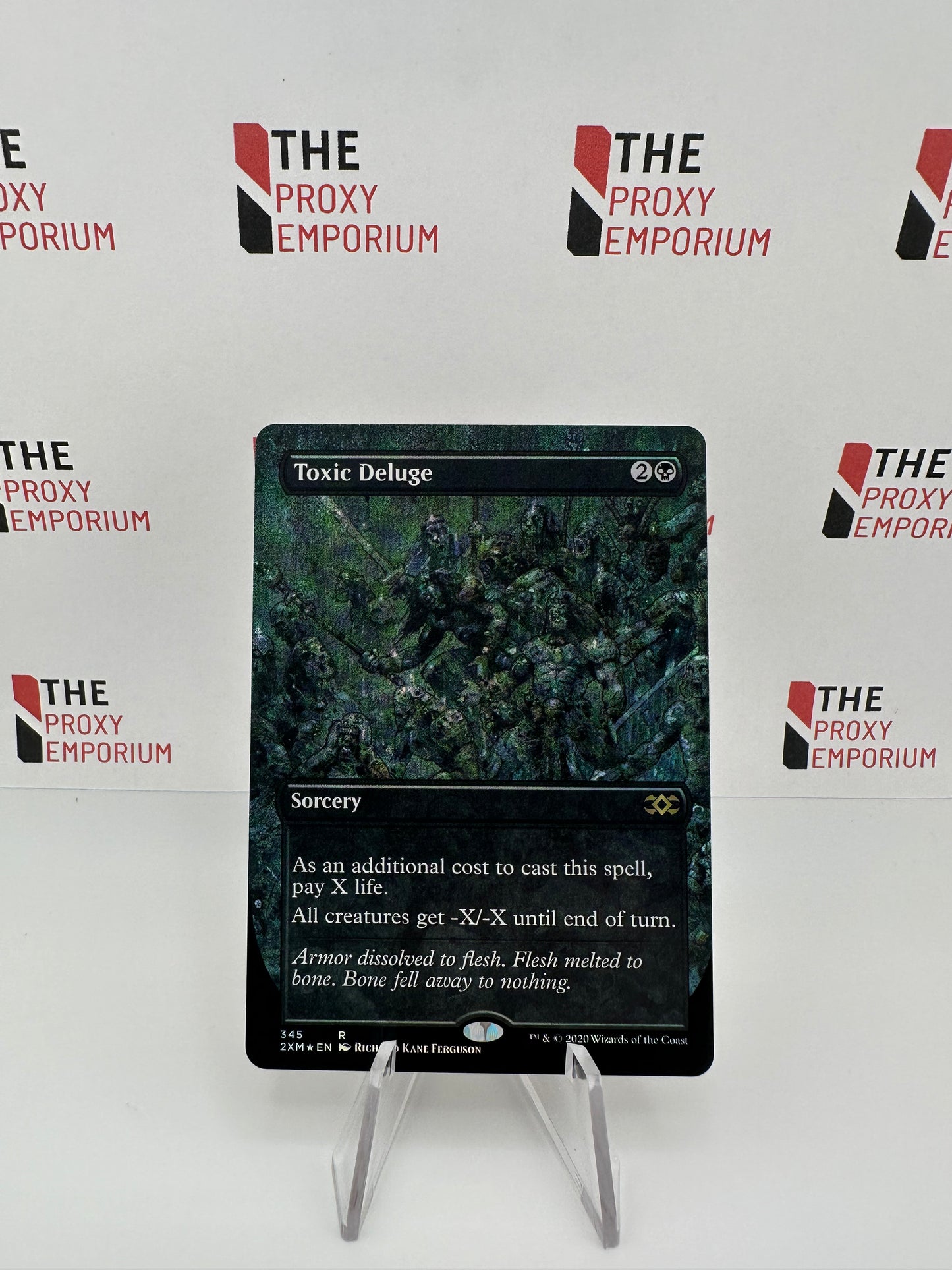 Toxic Deluge (FOIL, Borderless) - Double Masters - Magic The Gathering Card