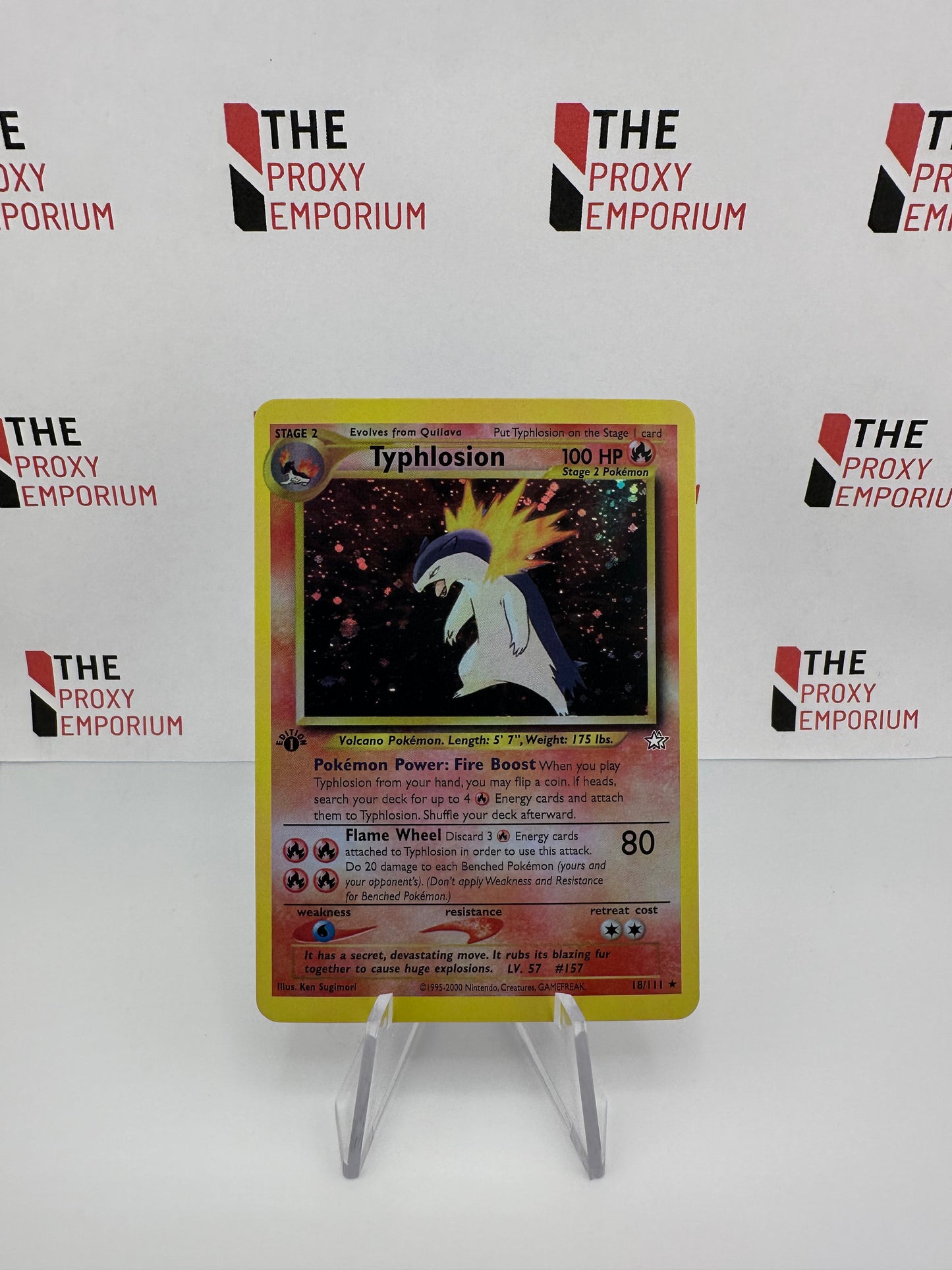 Typhlosion #18 (HOLO, 1st Edition) - Neo Genesis - Pokemon Card