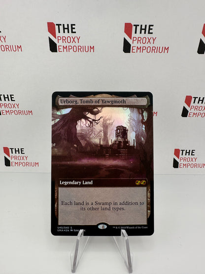 Urborg, Tomb of Yawgmoth (FOIL, Borderless) - Ultimate Box Topper - Magic The Gathering Card