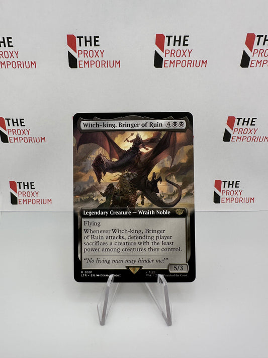 Witch-King, Bringer of Ruin (Borderless) - The Lord of the Rings Tales of Middle-Earth - Magic The Gathering Card