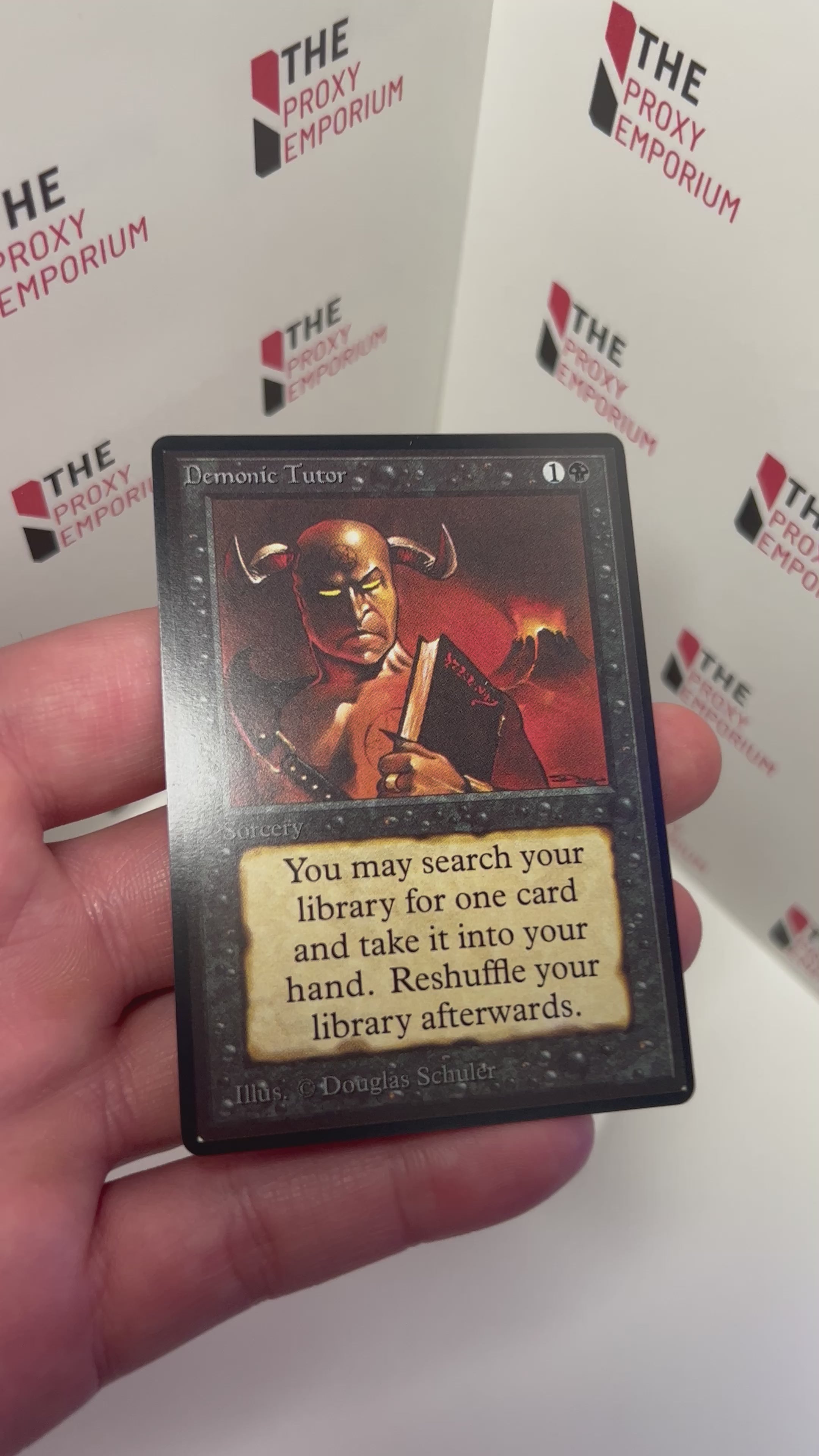 Demonic Tutor - Beta - Magic The Gathering Proxy Card – The Proxy