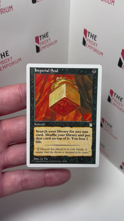 Imperial Seal - Portal Three Kingdoms - Magic The Gathering Card